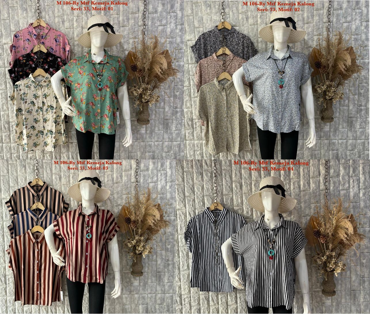 M 106-Ry Mtf Kemeja Kalong