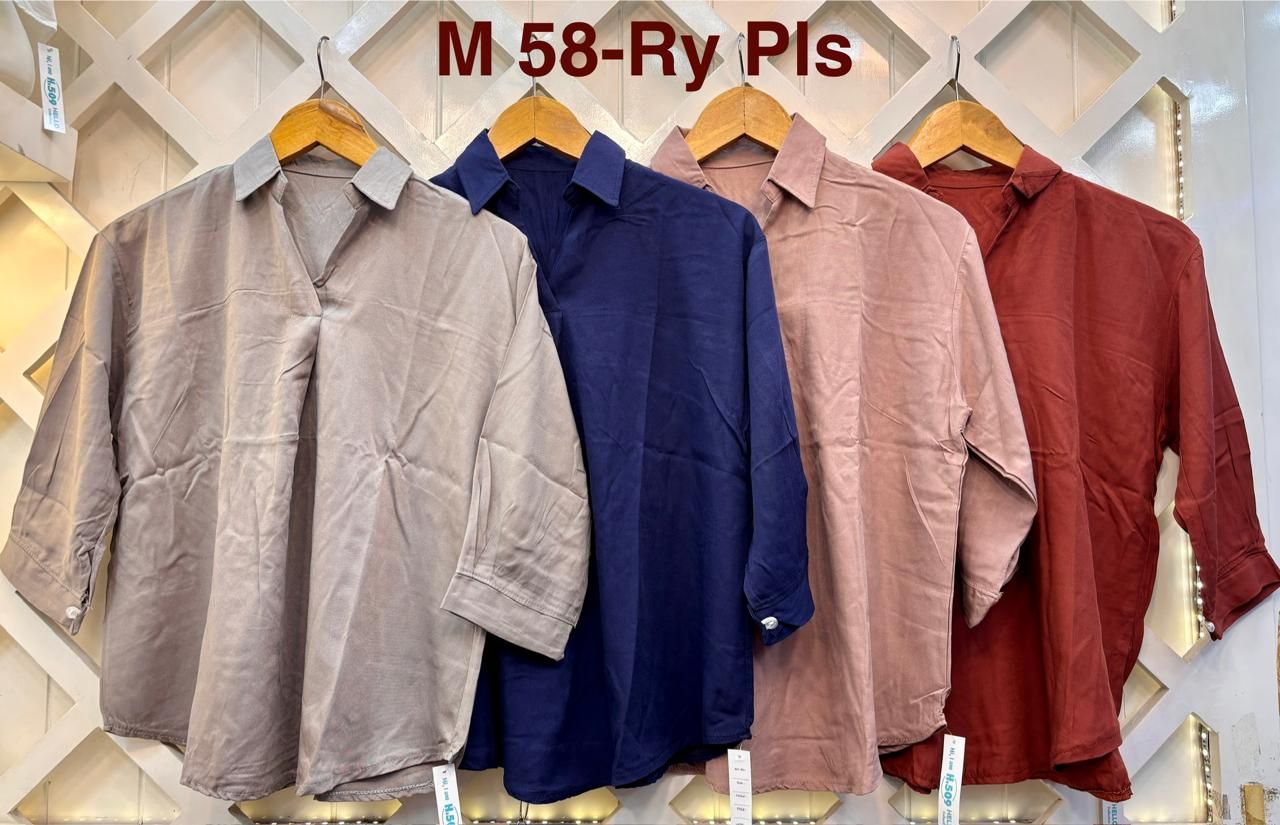 M 58-Ry Pls Blus Krah Tgn 3/4