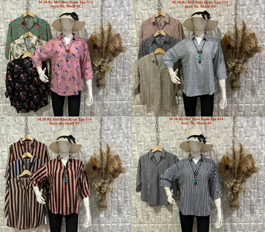 M 58-Ry Mtf Blus Krah Tgn 3/4