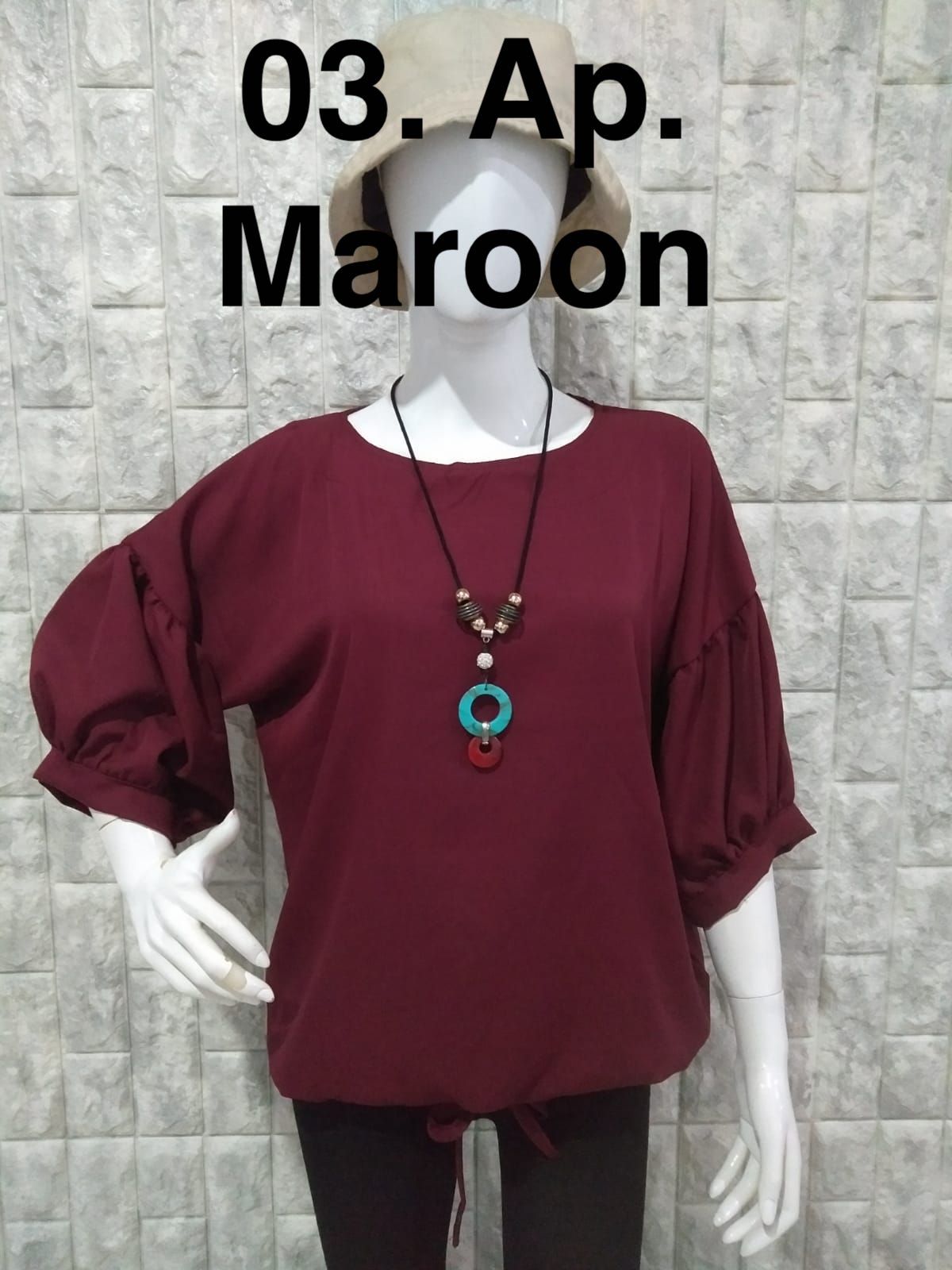 M 88 Blus Tali Bwh 3/4