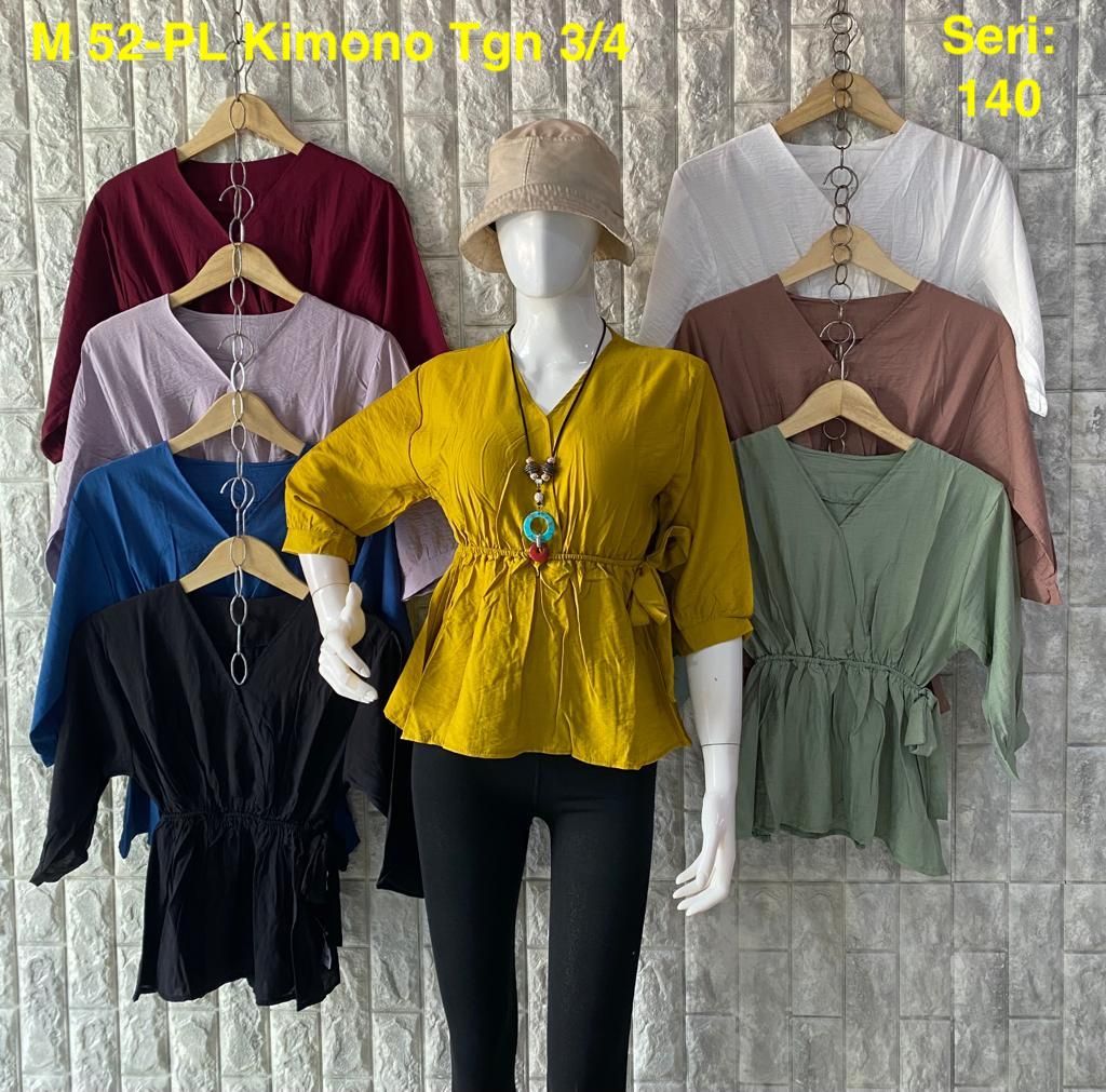 M 52-PL Blus Kimono Tgn 3/4