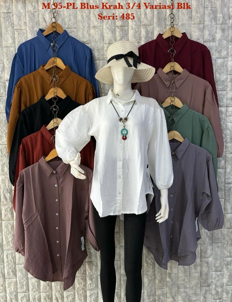 M 95-AF Blus Krah 3/4 Variasi Blk